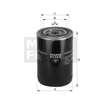 Olejový filtr Olejový filtr MANN W954 (MF W954)