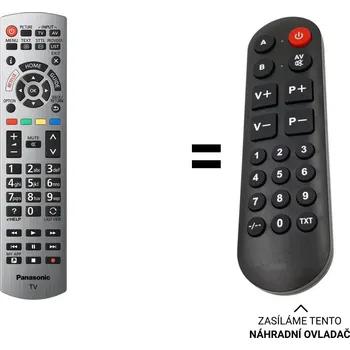 Panasonic TX-65HX940E náhradní dálkový ovladač pro seniory.
