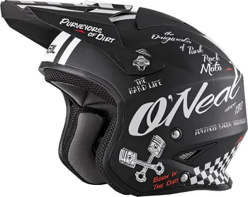 Helma na motorku O'Neal Slat Torment černá/bílá S