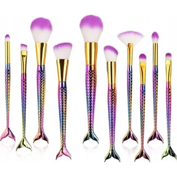 Kosmetický štětec Pronett XA136 Sada kosmetických štětců Mermaid 10 ks