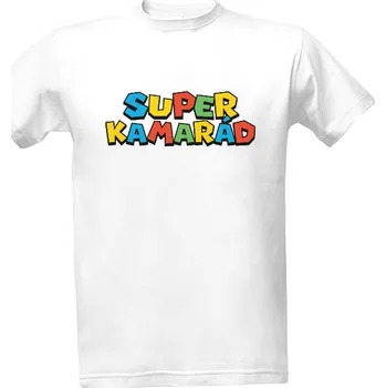Tričko s potiskem Super kamarád pánské