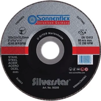 Řezný kotouč Sonnenflex řezný kotouč SILVER 125x1,6 19016