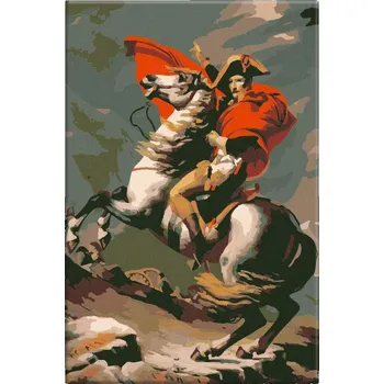 Dětské zboží Malování podle čísel - Napoleon v boji - 40x60 cm, bez dřevěného rámu - CZ výroba