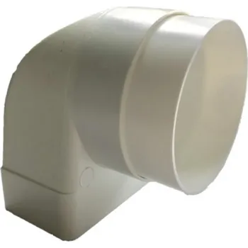 Ventilace MultiVac PVC přechodové koleno se spojkou 120x60 mm/100 mm