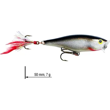 Umělá nástraha Wobler hladinový Skitter pop RAPALA 5 cm - Color: S