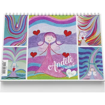 Kalendář Vikpap stolní kalendář Andělé pro radost 2022