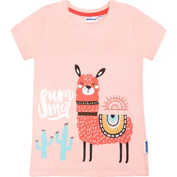 Dívčí tričko - Winkiki WKG 01755, růžová Barva: Lososová, Velikost: 98