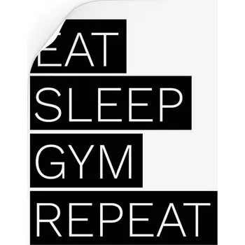 Samolepící dekorace Samolepka Eat, Sleep, Gym, Repeat