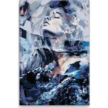 Dětské zboží Malování podle čísel - Zasněná v moři - 40x60 cm, bez dřevěného rámu - CZ výroba