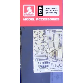 Plastikový model Brengun 1/72 MiG-21 F-13 - detail PE set (REV)
