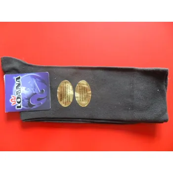 Pánské ponožky LOANA 52322- pánské ponožky LOANA tmavě hnědé 47-48 (31-32) (pánské zdravotní ponožky)