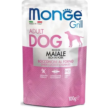 Krmivo pro psa MONGE GRILL kapsička s vepřovým masem pro psy 100 g