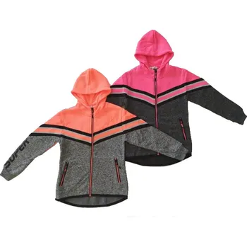 Dívčí mikina ITALSKÁ MÓDA DÍVČÍ MIKINA TEPLÁ "SILVER" Barva: oranžová, Velikost: 164