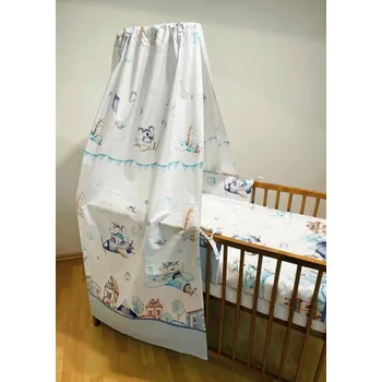 Nebesa nad postýlku SDS Nebesa na postýlku Letadýlka modrá Bavlna, 150/200 cm