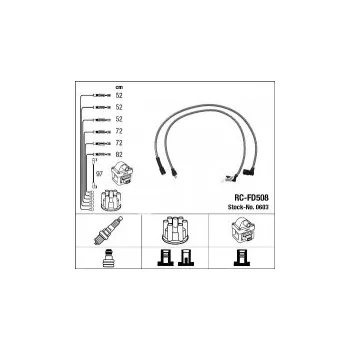 Zapalovací kabel Sada kabelů pro zapalování NGK RC-FD508 - FORD