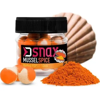 Boilies Delphin Pop Up Nástraha D Snax Pop Mušle koření 20 g 10 mm