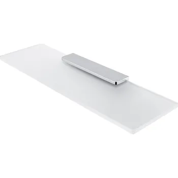 Koupelnový nábytek Police do koupelny skleněná, sklo bílé extra čiré matné, úchyt chrom, 50 cm NIMCO MAYA MA 29091B-50-26 Nimco