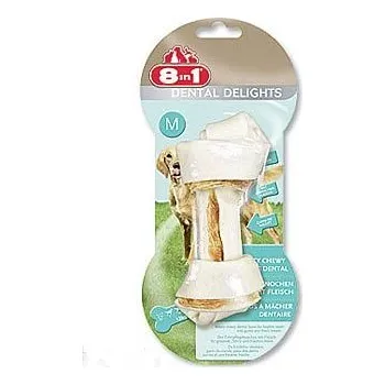 Pamlsek pro psa Kost žvýkací s minerály Dental Delights M 1ks