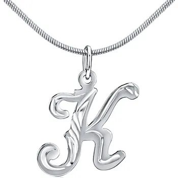 Přívěsek Stříbrný přívěsek písmeno K