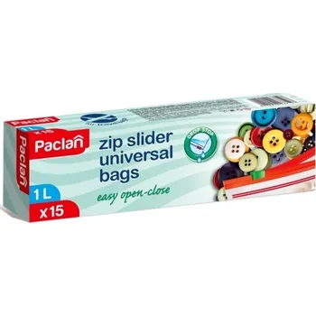 Sáček na potraviny Paclan Zip Slider Universal Bags 15 ks