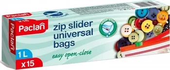Sáček na potraviny Paclan Zip Slider Universal Bags 15 ks