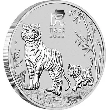 Lunární série III. - stříbrná mince Year of the Tiger (Rok tygra) 2 Oz 2022