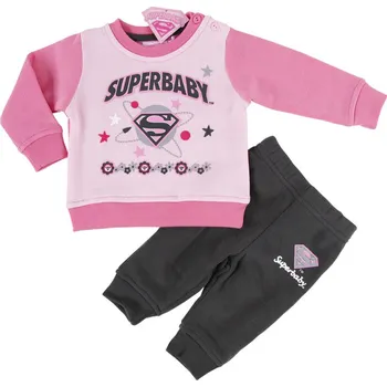 Super Baby dívčí světle růžová tepláková souprava Velikost: 74