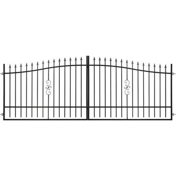 Plot Brána POLBRAM Emily 400 x 130 cm 9005 černá