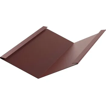 Plech Úžlabí RŠ 333, 1 bm, Český hliník, Hnědá RAL 8017