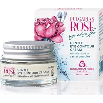 Pleťový krém Rose signature spa Zvláčňující krém okolo očí s růžovým olejem a kaviárem 15 ml