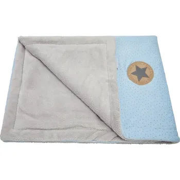 Dětská deka Little Angel Deka dvojitá Nicki Outlast modrá/sv. šedá