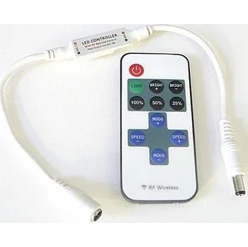 Ovladač světel Dálkové ovládání RF 433MHz 12V/6A pro LED pásky, přijímač+vysílač