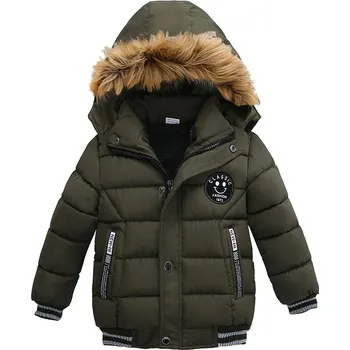 Dívčí bunda Chlapecká podzimní/zimní bunda s kapucí Barva: zelená, V E L I K O S T: XXXL/130