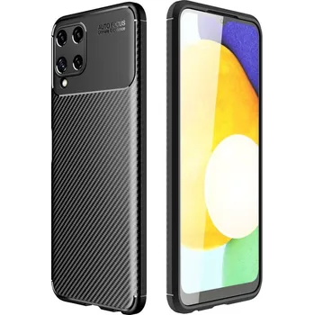 Kryt Samsung Galaxy A22 4G Armored Carbon Fiber černý