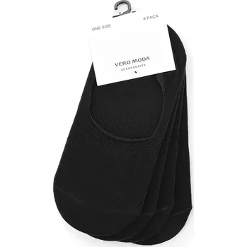 Dámské ponožky NÍZKÉ PONOŽKY ČERNÉ 4 páry Vero Moda