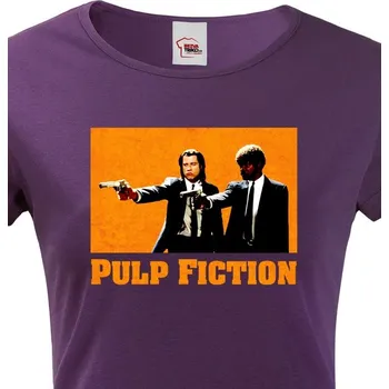 Dámské tričko - Pulp Fiction, Barva Fialová Bezvatriko.cz 0848