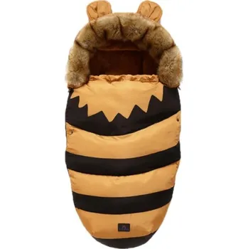 Přeprava dětí Čína Zimní fusak s kožešinou a oušky Barva: Včelka