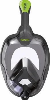 Potápěčská maska Seac Sub Unica šnorchlovací maska černá/limetka L/XL