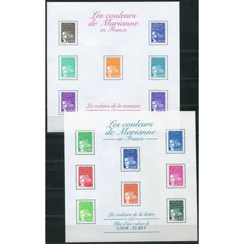 Poštovní známka Post France (2001) MiNr. 3233 - 3237 II + 3238 - 3244 II ** - Francie - PL - Marianne
