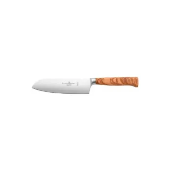 Schwertkrone Olivewood Santoku japonský nůž 18 cm