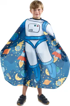 Sibel Cutting Cape dětská kadeřnická pláštěnka modrá kosmonaut