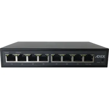 Switch ADEX ADS208GRP-VPO Reverzní Variable PoE Switch 8x Gbit Port, Web Managed, Metal