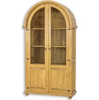 Knihovna Vitrína rustikální selská VIT 03 - K16 antická bílá