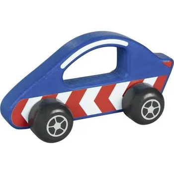 Dřevěná hračka Auto - Dřevěná závodnička modrá do ruky (Goki)