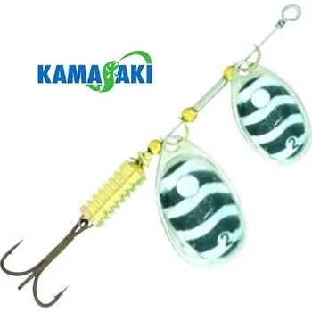 Umělá nástraha Kamasaki rotační třpytka Gold Star Stork Tandem Black/Silver