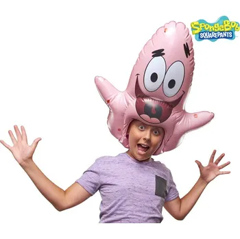 Party dekorace Alpha Group SpongeBob Nafukovací Patrick na hlavu 53 cm (7651)