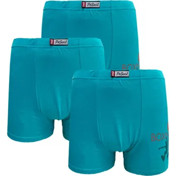 Boxerky pesail mix barev ( 3 ks v balení ) Barva: Tyrkysová, Velikost: XXL