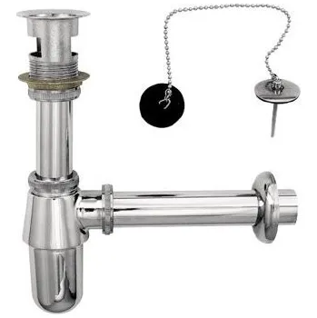 Sifon Kovový sifon umyvadlový Ø32 mm s výpustí