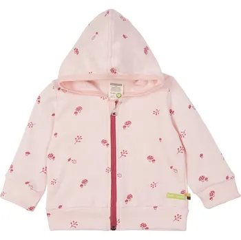 Dívčí mikina Dětská mikina s kapucí Co najdu v lese - růžová loud + proud Velikost: 86/92