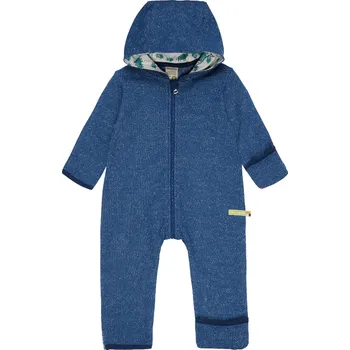 Kojenecká kombinéza Dětský overal dlouhý Tmavě modrá melír loud + proud Velikost: 62/68